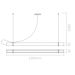 Pendente Led Office Branco e Dourado Lixado 3000k 18w Spotline