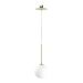Pendente Para Gesso Dourado Fosco Globo Vidro Jabuticaba Blown