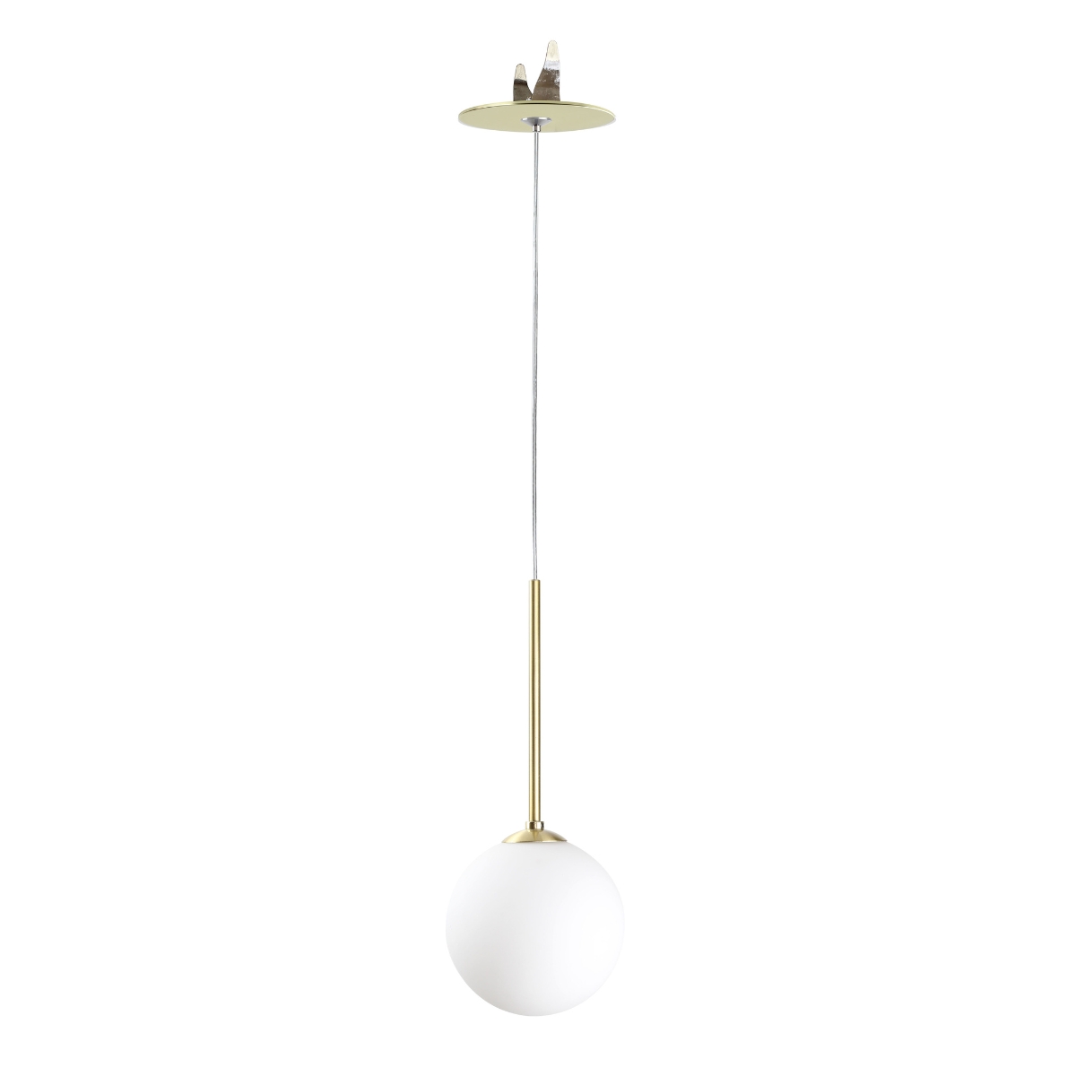 Pendente Para Gesso Dourado Fosco Globo Vidro Jabuticaba Blown