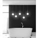 Pendente Para Gesso Dourado Fosco Globo Vidro Jabuticaba Blown