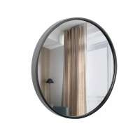 Espelho Decorativo Round Externo Preto 60 cm Redondo 