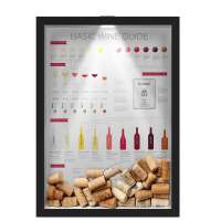 Quadro Led Porta Rolhas Nerderia Led Vinho Wine Guide