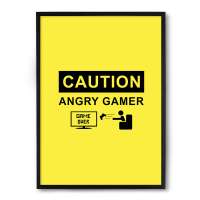Quadro Nerderia Angry Gamer