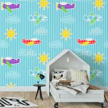Papel de Parede Infantil Avião N3937