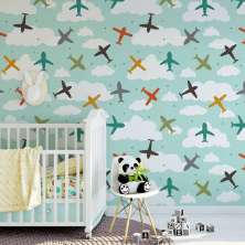 Papel de Parede Infantil Avião N3940