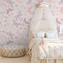Papel de Parede Infantil Borboletas N3976