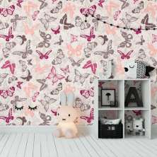 Papel de Parede Infantil Borboletas N3980
