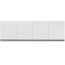 Armário Aéreo Para Cozinha Adriana 4 Portas 150 cm Branco