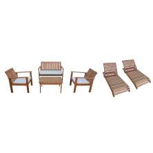 Conjunto Para Piscina E Jardim Tokyo Sofá Poltronas Mesa Espreguiçadeiras