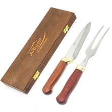 Kit Churrasco Arkhip Baby Grill 6'' Cabo Madeira Caixa
