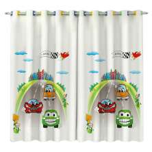 Cortina Voil Infantil Com Corta Luz 180x200cm Corrida