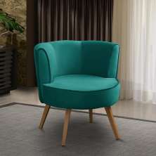 Poltrona Para Sala Decorativa Isa Suede Tiffany Adonai Estofados
