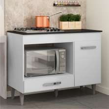 Balcão para Cooktop Frankfurt Branco