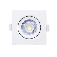 Spot Led Embutir Quadrado 5W Em   Bivolt Amarelo