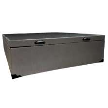 Cama Box Baú Casal com 48cm de altura -  Super Reforçada. Corino Linho