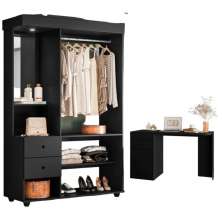 Closet e Camarim Mesquite Preto Fosco Liso