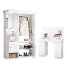 Closet e Camarim Wako Branco Fosco Liso