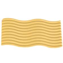 Bandeja Decorativa Ondas Artesanal M 25x12cm Em Resina Mineral - Amarelo