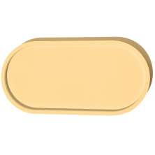 Bandeja Decorativa Oval  24cm em Cimento Artesanal - Amarelo
