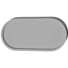 Bandeja Decorativa Oval  24cm em Cimento Artesanal - Cinza