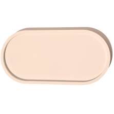 Bandeja Decorativa Oval  24cm em Cimento Artesanal - Palha