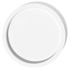 Bandeja Decorativa Redonda 29cm em Cimento Artesanal - Branco
