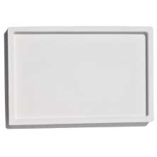 Bandeja Decorativa Retangular 15cm em Cimento Artesanal - Branco