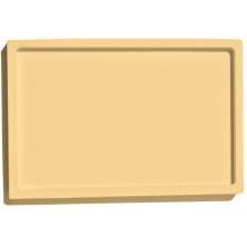 Bandeja Decorativa Retangular 17,5cm em Cimento Artesanal - Amarelo