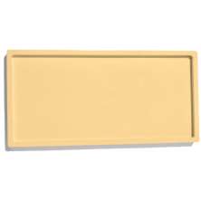Bandeja Decorativa Retangular 23,5cm em Cimento Artesanal - Amarelo
