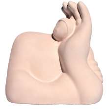 Estátua Decorativa Gigante Admirado Artesanal 9,5x9,5 cm Em Cimento - Palha