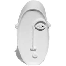 Estátua Decorativa Nórdico Olhar 10cm em Cimento - Branco