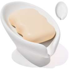 Saboneteira Porta Sabonete Banheiro Moderna Luxo 13cm em Cimento - Branco