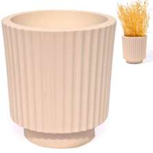 Vaso Decorativo Garrafa Grécia 9,5cm Cimento Artesanal - Palha