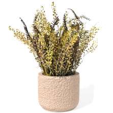 Vaso Decorativo Texturizado 9cm em Cimento Artesanal - Palha