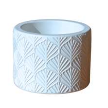 Vaso Estados Artesanal Decorativo 10cm Amazonas em Cimento - Azul