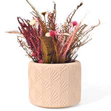 Vaso Estados Artesanal Decorativo 10cm Amazonas em Cimento - Palha