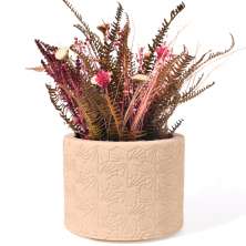 Vaso Estados Artesanal Decorativo 10cm Bahia em Cimento - Palha