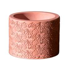 Vaso Estados Artesanal Decorativo 10cm Bahia em Cimento - Vermelho