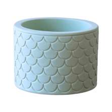 Vaso Estados Artesanal Decorativo 10cm São Paulo em Cimento - Azul