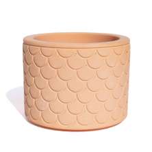Vaso Estados Artesanal Decorativo 10cm São Paulo em Cimento - Laranja