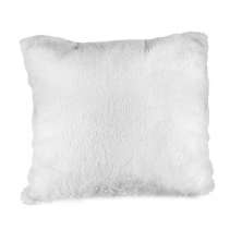Capa felpuda para almofada 45x45 Branco pelo baixo