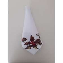 Guardanapo mesa tecido estampado 45x45cm Folhas luxo premium