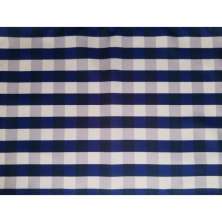 Jogo 2 Lugar Americano tecido retangular estampado decorativo azul
