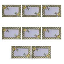 Jogo 8 Lugar Americano tecido retangular estampado decorativo
