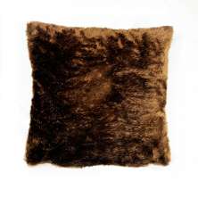 Kit 6 capas felpuda para almofada 45x45 Marrom Café pelo baixo