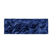 Peseira 1,80x0,60 Azul Shaggy Felpuda macia com zíper B