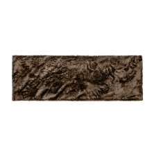 Peseira 1,80x0,60 Marrom Shaggy para Sofá com zíper luxo B