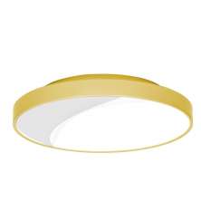 Plafon 7653 Amarelo-50x9 Cm-4l-soq E27 Max 25w-bivolt