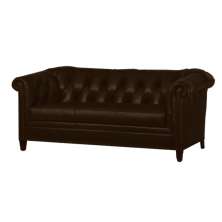Sofá Chesterfield 3Lug. Mod. V Ecologico Café