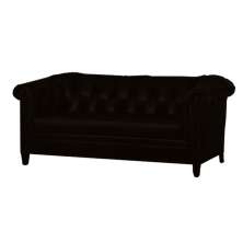 Sofá Chesterfield 3Lug. Mod. V Ecologico Preto